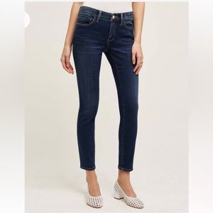 Anthropology Pilcro and the Letterpress Dark Slim Straight Jeans